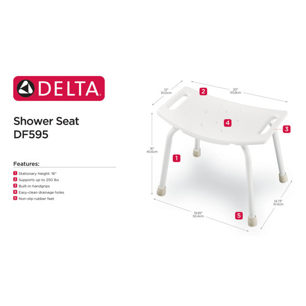 DF595 Delta Tub and Shower Seat & Reviews Wayfair